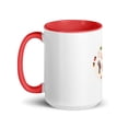 thumbnail image 3 of African Print Juneteenth Mug with Color Inside (Red, 15 oz), 3 of 3