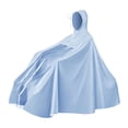 thumbnail image 2 of Poncho de lluvia para motocicleta, con capucha y doble máscara reutilizable sin cubierta de espejo, 2 of 6