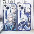 thumbnail image 2 of Funda Genshin Impact Furina Charlotte Neuvillette Lyney Wriothesley NAVIA para iPhone 15 Pro Max 14 Plus 13 Mini 12 11, cubierta suave, 2 of 5