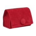 thumbnail image 1 of Bolsa organizadora de pendientes, pulseras, anillos, mini botones, caja de joyería portátil de terciopelo Rojo, 1 of 7