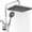 Chrome, variant on Chrome Filtered Handheld Rain Shower Head with 12 Inch Adjustable Extension Arm