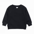 thumbnail image 4 of Godom Baby Girl Boy Sweatshirt Crew Neck Long Sleeve Pullover Toddler Kids Lightfleece Lined Tops Solid Color, 4 of 5