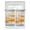 Gray Orange, variant on Burnt Orange Grey Ombre Tier Curtains 45 Inches Long, Abstract Art Oil Painting Modern Window Treatment Curtain Drapes, Small Curtain Drapes for Bathroom Laundry Room, 27.5"x45", 2 Panels