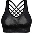 thumbnail image 4 of Padded Strappy Sports Bras For Women-activewear Tops For Yoga-Qhzl, 4 of 5