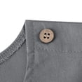 thumbnail image 3 of UQJfacai Womens Cotton Linen Shirts Button Trim Short Sleeve Crewneck Blouses Summer Casual Boho Vacation Beach Tops S-2XL, 3 of 8