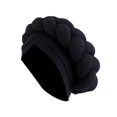 thumbnail image 2 of Turbante africano Yinane para mujer Negro, 2 of 8