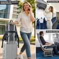 thumbnail image 6 of JIALIOU 14" Laptop Backpack Waterproof Airline Approved Stylish Casual Daypack for Travel Business College Work, Carbon Black Block, 6 of 8