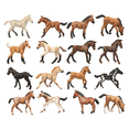 thumbnail image 2 of Caballo de simulación sólido, modelo de juguete, cuarto de caballo, accesorios de escena de potro blanco, juguete de educación temprana para niños, 2 of 5