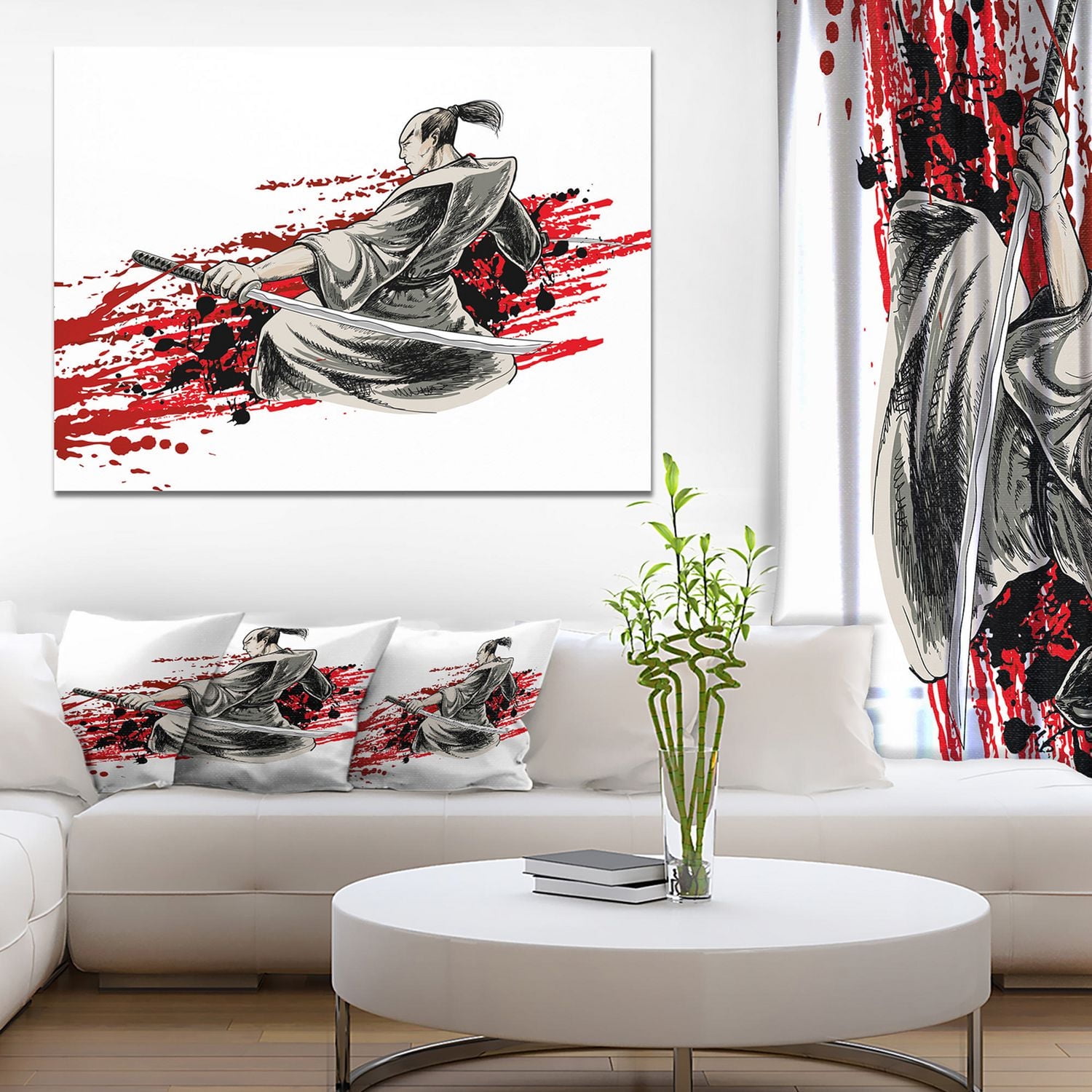 Impression sur toile « Japan Warrior » Design Art