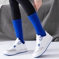 thumbnail image 4 of Comfortable Fashion Athletic Socks for Women, Solid Color, Above Ankle Crew Stretch Socks for Girls, 4 of 8