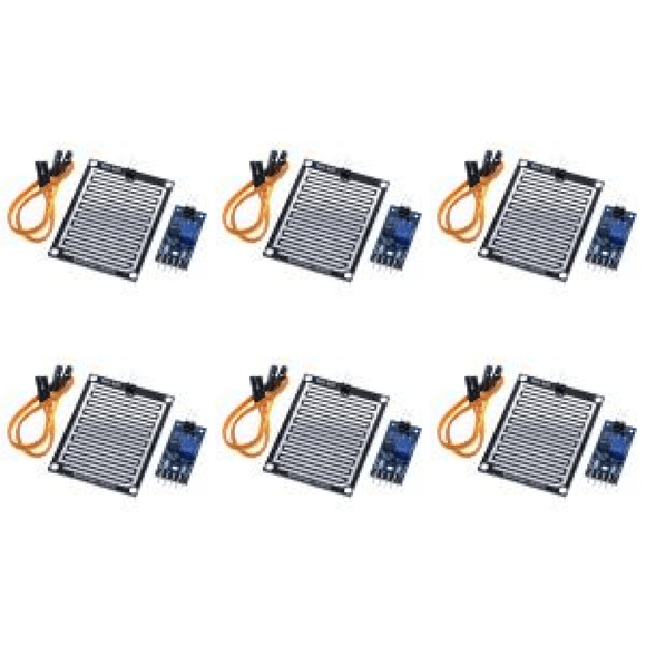 Peggybuy 3.3V-5V LM393 Rain Drops Detection Moisture Monitor Sensor for Arduino Robot Kit