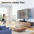 thumbnail image 5 of Swivel Universal TV Stand for 37-80 inch LCD OLED Flat/Curved Screen TVs-Height Adjustable Table Top Center TV Stand with Wire Management, VESA 600x400mm up to 88lbs, 5 of 7