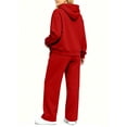 thumbnail image 5 of successthop Sweatsuits Women 2 Piece Outfit Matching Workout Lounge Sets Long Sleeve Hoodie Pocketed Sweatpant, 5 of 6
