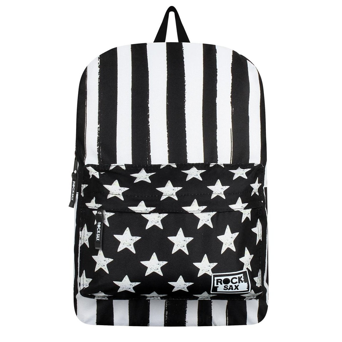 black backpack with stars