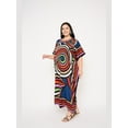 thumbnail image 5 of Oussum Women'S Plus Size Caftan Dress Long Maxi Kaftan Loungewear, Size Fit 1X-3X, 5 of 7