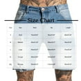 thumbnail image 3 of WRKEKC Mens Jean Shorts, Summer Shorts for Men, Men Casual Solid Pocket Waist Straight Jeans Half Shorts Sport Pants L, 3 of 6