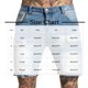 thumbnail image 2 of Mens Deporte Pantalones Cortos con Bolsillos, Moda Casual Cintura Sólida Jeans Rectos Mitad para Al Aire Libre Y Diario, 2 of 6