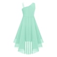 thumbnail image 3 of YONGHS Kids Girls Sparkly Sequins Wedding Party Dress Sleeveless Ruched Flower Girl High-Low Dress Mint Green 6, 3 of 6