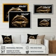thumbnail image 4 of Designart "Gold Metallic Lips" Fashion Canvas Print, 4 of 5