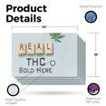 thumbnail image 2 of Real THC Vinyl Decal 5 Pack of 18 Inch x 24 Inch Weatherproof Heavy-Duty Adhesive Backing | Alternative Wellness, Herbal Products, Reliable Shops | Made in USA, 2 of 6