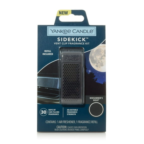 Yankee Candle Sidekick Collection Car Air Vent Clip Dot Design Kit, Midsummer's Night