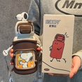 thumbnail image 4 of Taza termo infantil Snoopy para que los niños vayan a la escuela taza de agua especial para niñas taza de paja portátil para estudiantes de primaria de acero inoxidable, 4 of 5