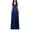 Blue - royalblue, variant on XSCAPE Womens Blue Sleeveless Surplice Neckline Full-Length Evening Sheath Dress 6