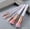 White, variant on Swirled Marbled Cosmetic Makeup Brushes 5pc