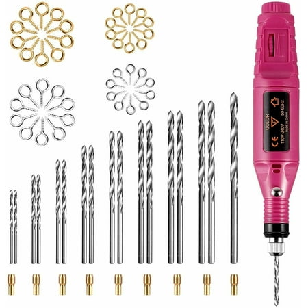

Professional Electric Hand Drill Kit Micro Pin Vise Drill Bits Power Tool DIY for Jewelry Craft