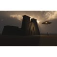 thumbnail image 2 of A Grey Alien and its flying saucer visiting the site of an ancient Egyptian temple. Poster Print by Mark Stevenson/Stock, 2 of 2