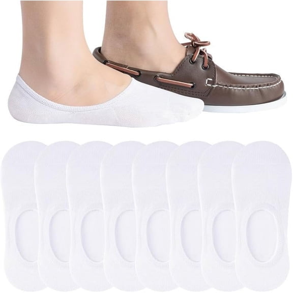 Men's No Show Socks - Non Slip & Low Cut Under Ankle Invisible Socks - For Casual & Formal Wear - Soft & Stretchable