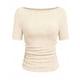 thumbnail image 1 of Tops Casuales sin Mangas para Mujeres Camiseta de Moda Blusa Elasticidad Suelta Cuello Redondo Tops de Color Sólido para Mujeres, 1 of 5