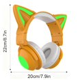 thumbnail image 2 of Auriculares Bluetooth con orejas de gato plegables y LED E-Greetshopping, 2 of 9