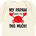 thumbnail image 4 of Inktastic My Papaw Loves Me Boys or Girls Long Sleeve Baby Bodysuit, 4 of 5