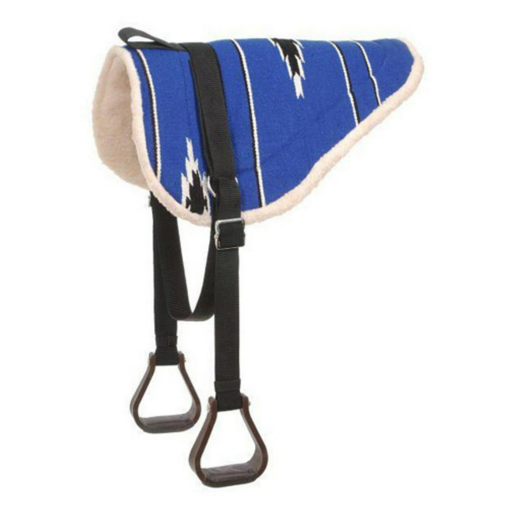 Tough1 Southwest Design Bareback Pad with Stirrups