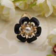 thumbnail image 3 of Elegante Bufanda Hebil Bufandas de Broche Clips Hebil Negro Sunnimix Hebilla de bufanda de flores, 3 of 8