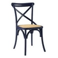 thumbnail image 3 of Modway Gear 34.5" Modern Wood Dining Side Chair in Midnight Blue, 3 of 10