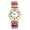 B, variant on Stretch Band Watch for Women: Bohemia Printing Easy Reader Elastic Band Watch Large Face Big Number Analog Quartz Bracelet Watch Expansion Band Wristwatch