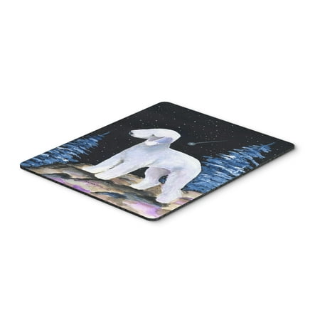 Starry Night Bedlington Terrier Mouse Pad / Hot Pad / Trivet