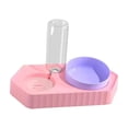 thumbnail image 4 of Dot Bowls Fuente de bebida Platos de comida para gatos Estación de alimentación para mascotas Alimentador automático antideslizante desmontable para rosa doble, 4 of 8