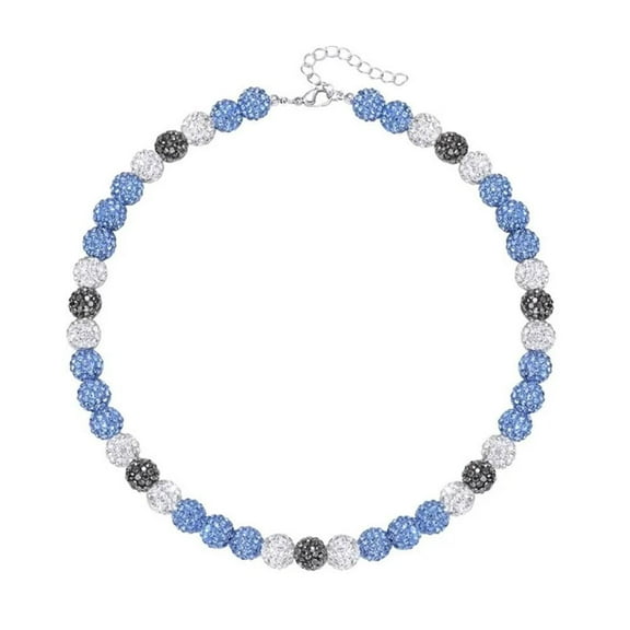 Hip Hop Beads Ball Chain Necklace Bracelets Zircon Mens Jewelry Women I2C6