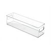 Plastic Refrigerator and Freezer Storage Bin, BPA-Free Organizer for Kitchen, Garage, Basement, 14.5" x 4" x 4", Clear