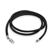 Black Satin Silk Necklace Pendant Cord for Women for Men Teen Silver Plated Lobster Claw Clasp 16 Inch