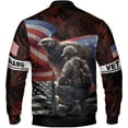 thumbnail image 3 of Lotusprinthandmade Personalized Name Veteran Baseball Jacket S-5XL Multicolor, Mens Veteran Jacket, 3 of 5