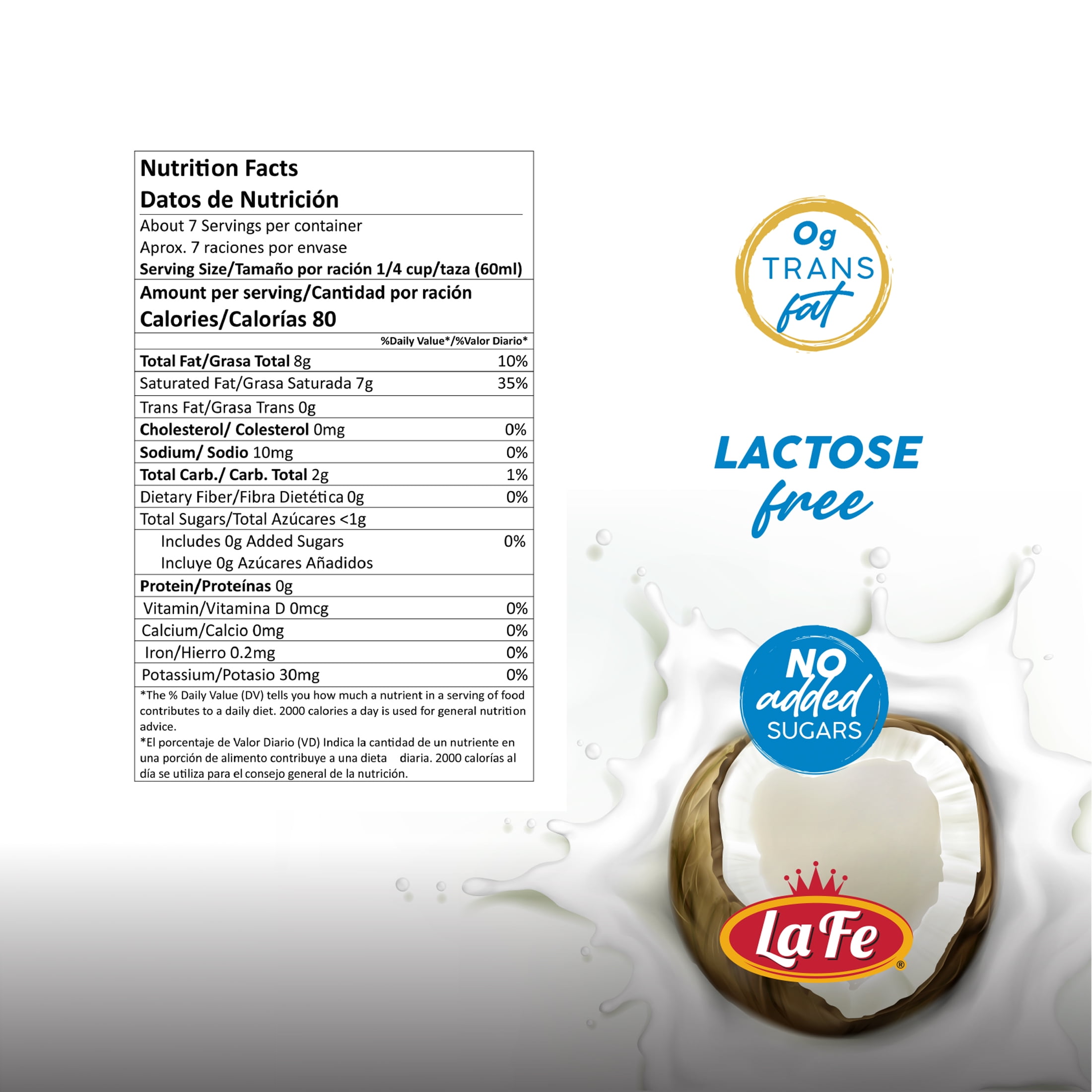 (2 pack) La Fe Coconut Milk, 14 oz Can