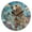 Black, variant on YAZAOO Decorative Wall Clock Size:25cm Swaying Tails in Swirls Design Pattern Clock