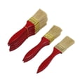 thumbnail image 1 of 8 x Pinceaux à Poils pour Peinture 1.5 Pouces Manche en Bois Rouge, 1 of 4