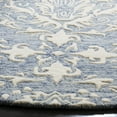 thumbnail image 4 of SAFAVIEH Blossom Kestrel Geometric Wool Area Rug, Blue/Ivory, 4' x 4' Round, 4 of 6