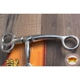 thumbnail image 4 of 4-1/2" Hilason Malleable Iron Nickel Plated Colt Breaking Horse Mouth Bit, 4 of 5