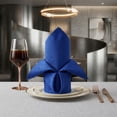 thumbnail image 2 of REGALWOVEN 12 Pack Cloth Napkins, Jacquard Washable and Reusable Table Dinner Napkins for Restaurant, Weddings, Event and Parties Royal blue 19x19inch, 2 of 6